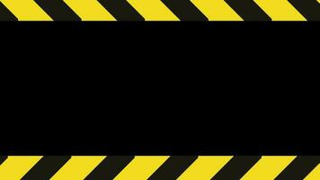 yellow police tape animation symbol, police warning fast motion for dangerous areas 2d animation. caution tape video