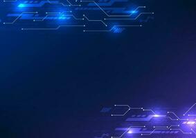 Circuit technology background It is dotted with circuits and numerical codes along with accompanying elements. It is a technology that conveys the connection of information vector