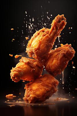 Fried Chicken Poster Stock Photos, Images and Backgrounds for Free Download