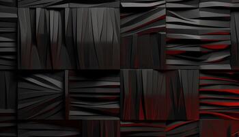 illustration of wall pattern mechanics, dark colors 3D shape photo