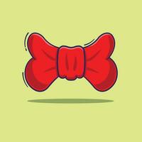 Flat design of red bowties vector