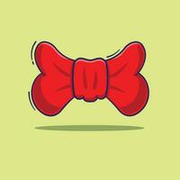 Flat design of red bowties vector