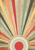 Line in style of 70s.Classic Vintage Retro Rays Background.Abstract retro,Sunbeam,geometric pattern, Funky Hippie,Classic Vintage Retro Rays Background. vector