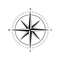 compass icon design. navigation guidance sign and symbol. vector