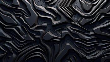 illustration of wall pattern mechanics, dark colors 3D shape photo