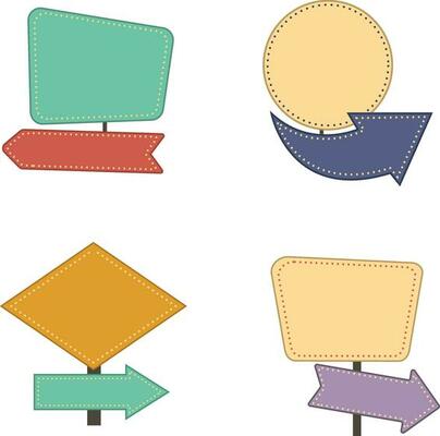 Retro Vintage Signs. Old ornate labels, decorative vintage frames and retro badges. Vector pro