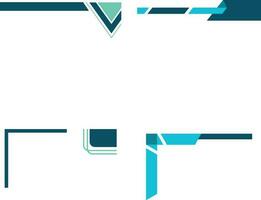 Footer For Letterhead. Abstract geometric background can used for letterhead, header, footer, layout, letterhead.Vector pro vector