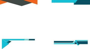 Footer For Letterhead. Abstract geometric background can used for letterhead, header, footer, layout, letterhead.Vector pro vector