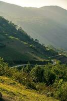 Majestic mountain scenery in the North West Vietnam. photo