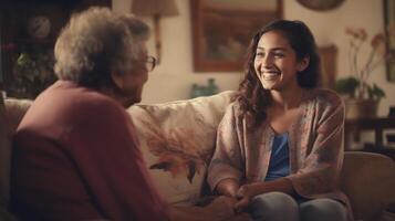 Age Diversity - Having a great time with grandparents - , photo