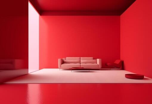 The Office - Comfy Red office - Minimalistic - - photo