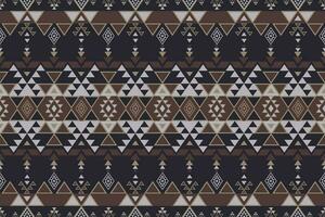 Ethnic southwest vintage pattern. Ethnic southwest geometric shape seamless pattern vintage style. Southwest geometric pattern use for fabric, textile, home decoration elements, upholstery, etc vector