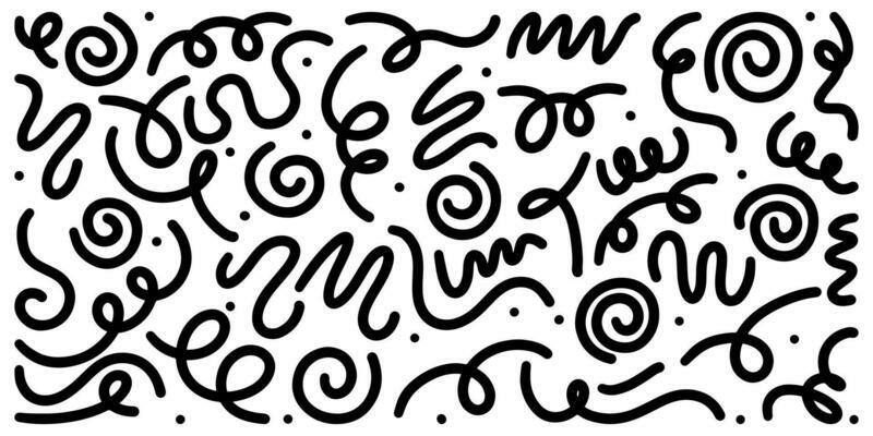 Doodle sketch style of Simple childish scribble on white background for concept design.