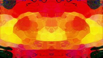 Abstract Rorschach imagery forms and flows - Loop video
