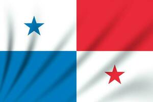 Happy patriotic celebration Panama day with Panama flag background. vector