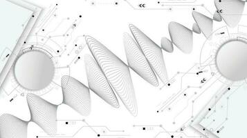 línea de vector resumen gráfico ola patrones. digital frecuencia curvo ondulado línea, suave raya. antecedentes y moderno olas estilo.