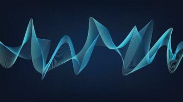 línea de vector resumen gráfico ola patrones. digital frecuencia curvo ondulado línea, suave raya. antecedentes y moderno olas estilo.