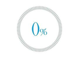 0 Percent Loading. 0 Percent Loading circle diagrams Infographics vector, Percentage ready to use for web design. vector