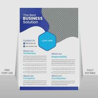 modern business flyer design vector