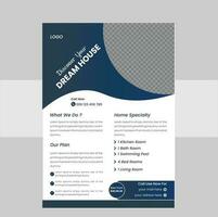 Flyer template For Home sale vector
