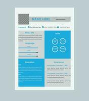 Contemporary Resume and Cover Letter Layout vector