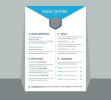 Resume and Cover Letter Layout and Design . vector