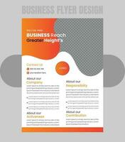 modern business flyer design vector