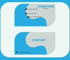 Business card design template, Clean professional business card template, visiting card, business card template. vector