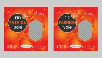 Eid fashion sale vector