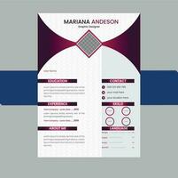 Resume and Cover Letter Layout and Design . vector