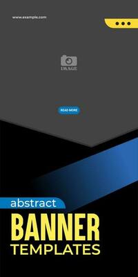 Abstract shape business banner. Modern template design with coy space areas for promotion, advertising, electronics, furniture