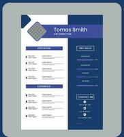 Contemporary Resume and Cover Letter Layout vector