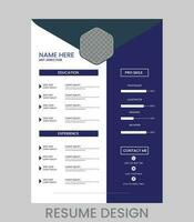 Contemporary Resume and Cover Letter Layout vector