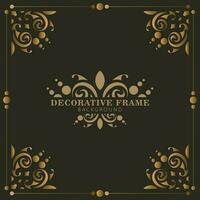 Elegant decorative frame design background vector