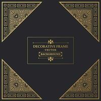 Elegant decorative frame design background vector