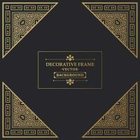 Elegant decorative frame design background vector