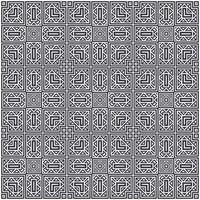 flat ornament line pattern design vector