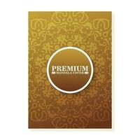 luxury cover background with mandala vector