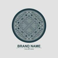 ornament art logo design template vector