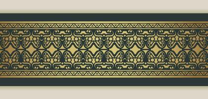 Elegant golden ornamental border template vector