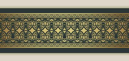 Elegant golden ornamental border template vector