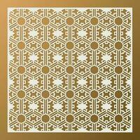 seamless die cut decorative pattern template vector