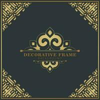 Elegant decorative frame design background vector