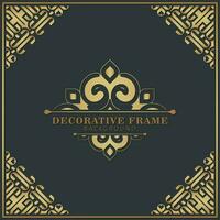 Elegant decorative frame design background vector