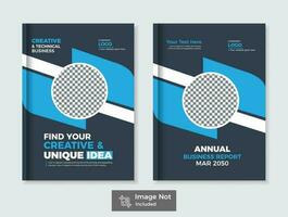 Colour Business Book Cover Design Template in A4. Easy to adapt to Brochure, Annual Report, Magazine, Poster, Corporate Presentation, Portfolio, Flyer, Banner vector