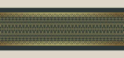 Elegant golden ornamental border template vector