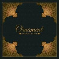 Elegant decorative frame design background vector