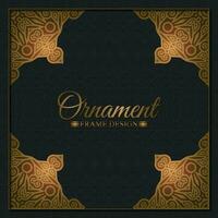 Elegant decorative frame design background vector