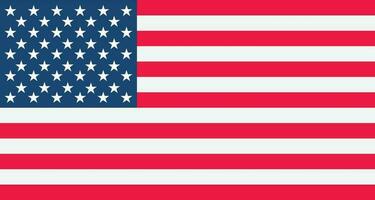 USA flag vector design. united state of America flag design.