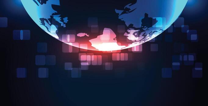 grande datos visualización. futurista infografía. información resumen diseño vector